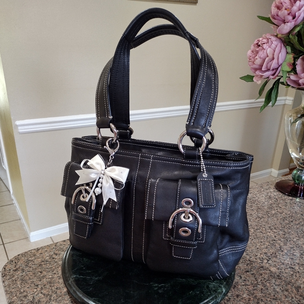 Coach Leather Soho Tote - Picture 3 of 17